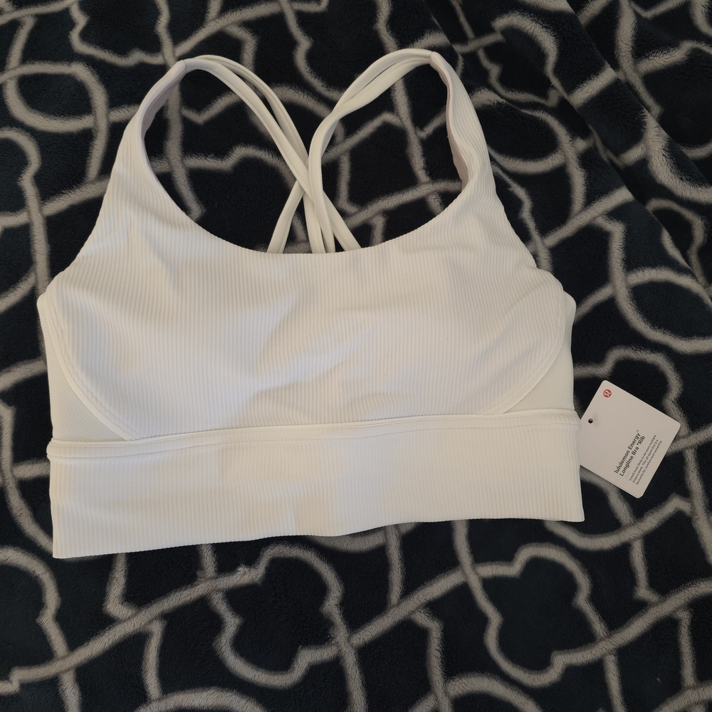 Lululemon Longline Ribbed Energy Bra, Size 10 NWT